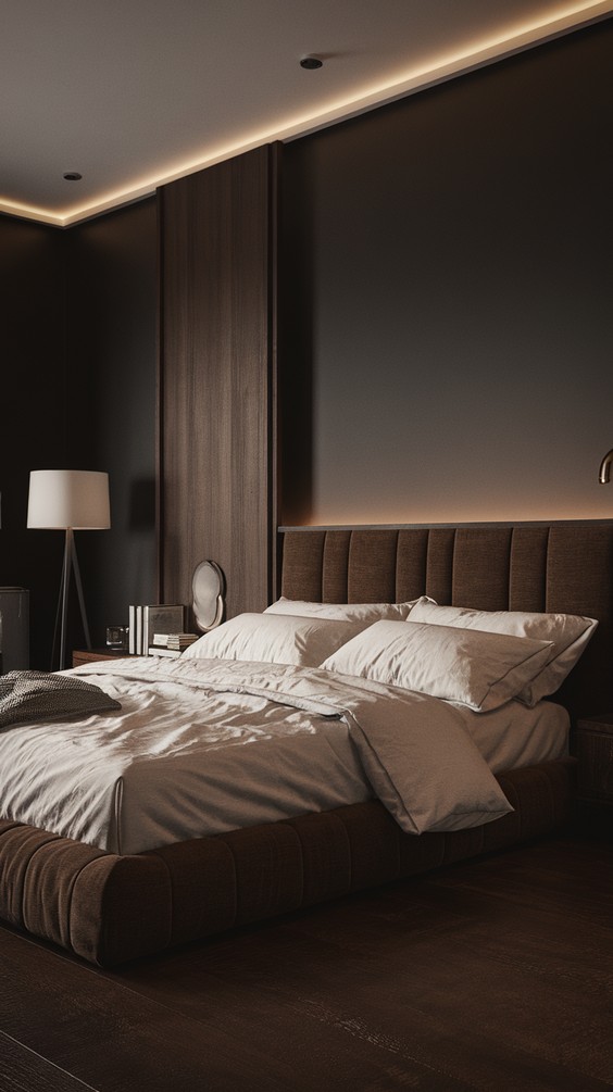Modern Bedroom Designs 2025: Embrace Dark Tones and Sophistication
