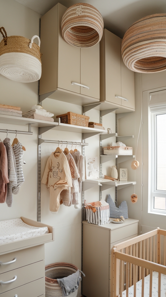 Maximize Small Nursery Spaces with Vertical Storage Ideas - Spring 2025 Trends