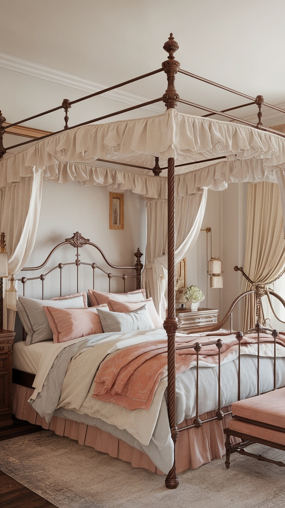 Spring 2025 Bedroom Decor Trends: Western Influence and Iron Beds
