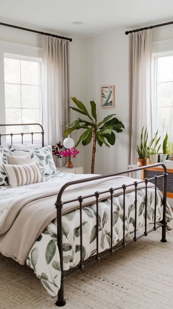 Spring 2025 Bedroom Decor Trends: Western Influence and Iron Beds