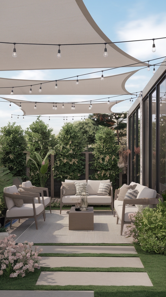Stylish Sail Sun Shades for Patio Backyard Ideas – Modern Designs to Elevate Your Outdoor Living