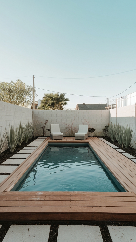 Simple Backyard Ideas with Pool for Relaxed Outdoor Living and Easy Maintenance