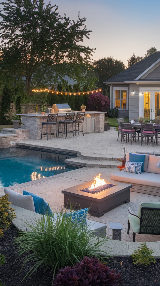 Simple Backyard Ideas with Pool for Relaxed Outdoor Living and Easy Maintenance