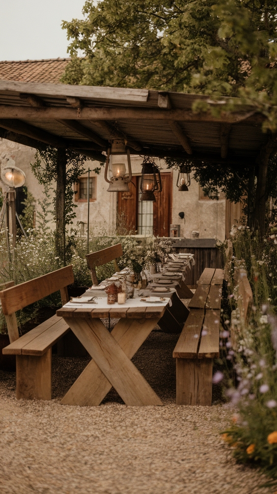 Outdoor Dining Area Ideas for Cozy Family Spaces with Covered Patios and Garden Views