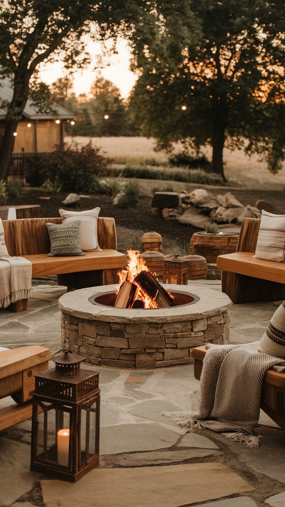 Fire Pit Ideas Backyard: Stunning Outdoor Designs with DIY, Seating & Patio Combos