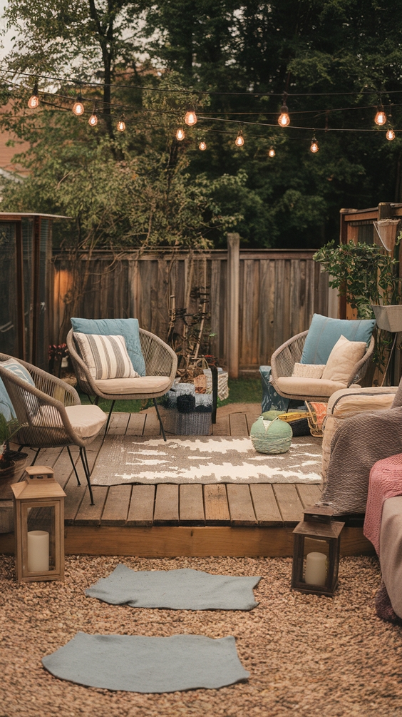 Explore Inspiring Back Patio Ideas for Small Spaces, Budget DIY Deck Decorating & Cozy Comfort!!!