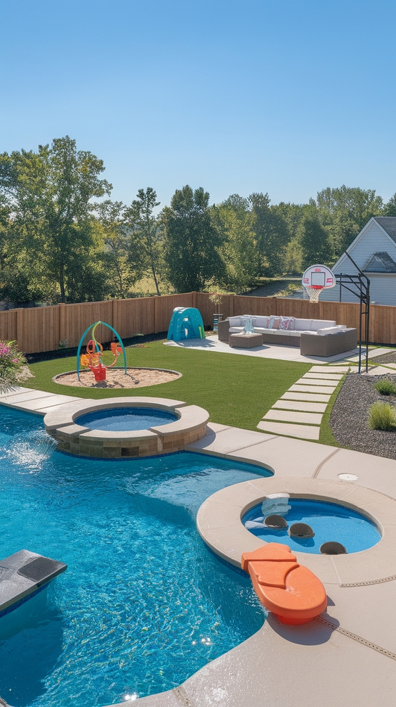 Simple Backyard Ideas with Pool for Relaxed Outdoor Living and Easy Maintenance