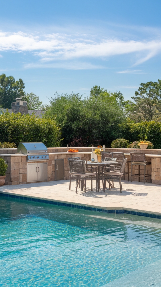 Simple Backyard Ideas with Pool for Relaxed Outdoor Living and Easy Maintenance