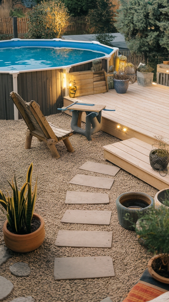 Simple Backyard Ideas with Pool for Relaxed Outdoor Living and Easy Maintenance