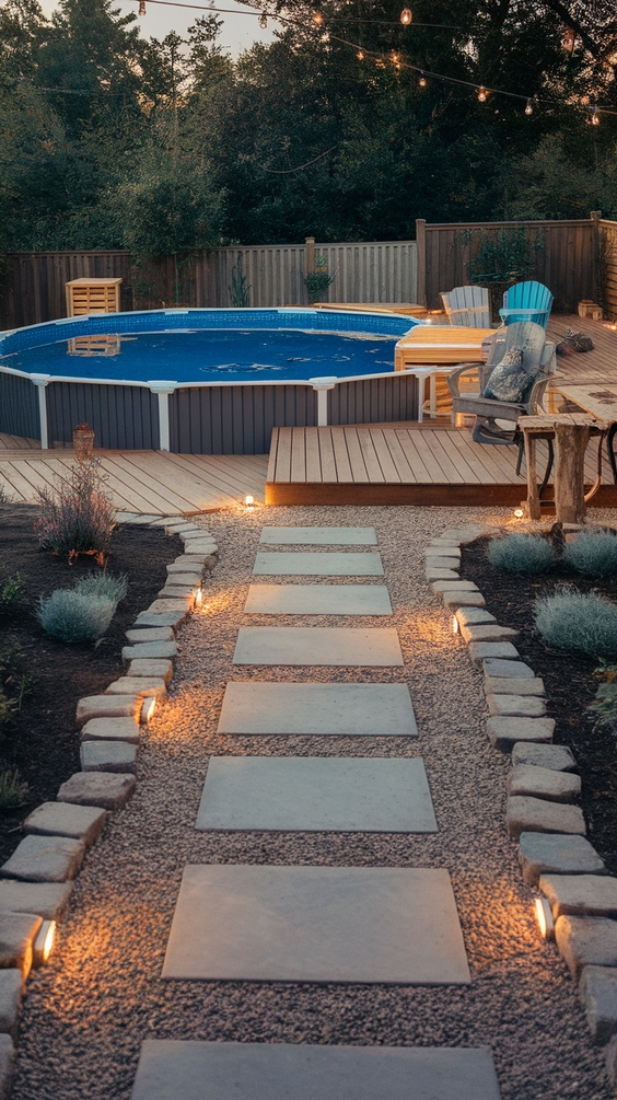Simple Backyard Ideas with Pool for Relaxed Outdoor Living and Easy Maintenance