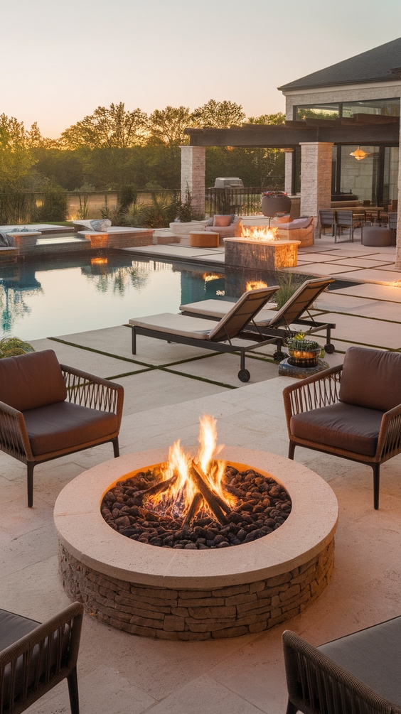 Fire Pit Ideas Backyard: Stunning Outdoor Designs with DIY, Seating & Patio Combos