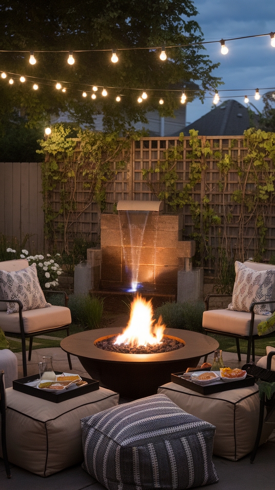Outdoor Firepits Area Backyard Ideas for Stylish Seating and DIY Backyard Inspiration