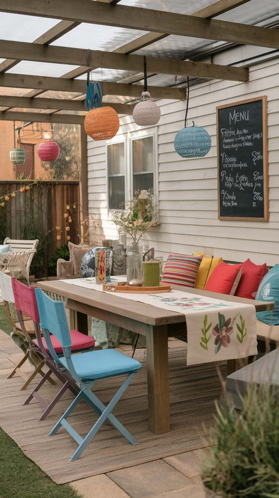 Outdoor Dining Area Ideas for Cozy Family Spaces with Covered Patios and Garden Views
