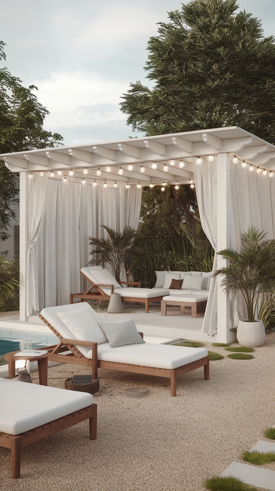 Pool Pavilion Ideas for Outdoor Living with Bar, Kitchen, Fireplace & More
