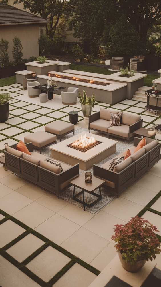Outdoor Firepits Area Backyard Ideas for Stylish Seating and DIY Backyard Inspiration