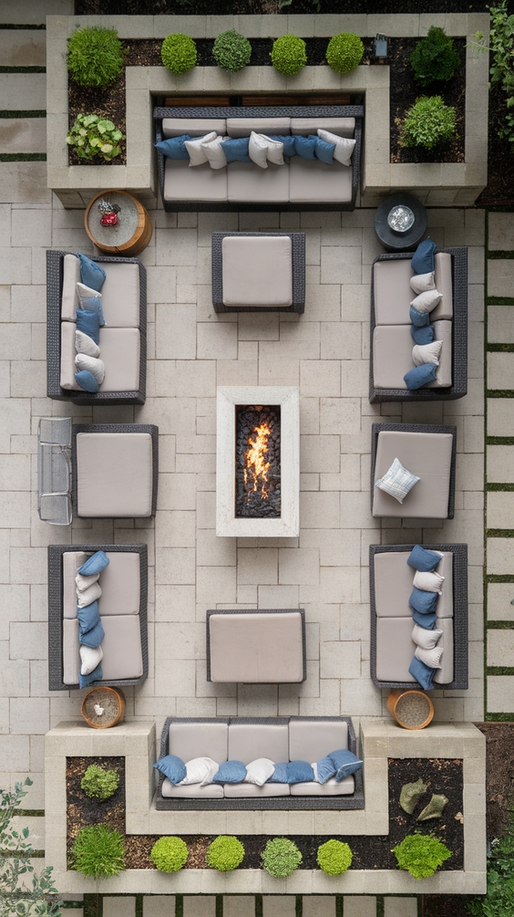 Outdoor Firepits Area Backyard Ideas for Stylish Seating and DIY Backyard Inspiration