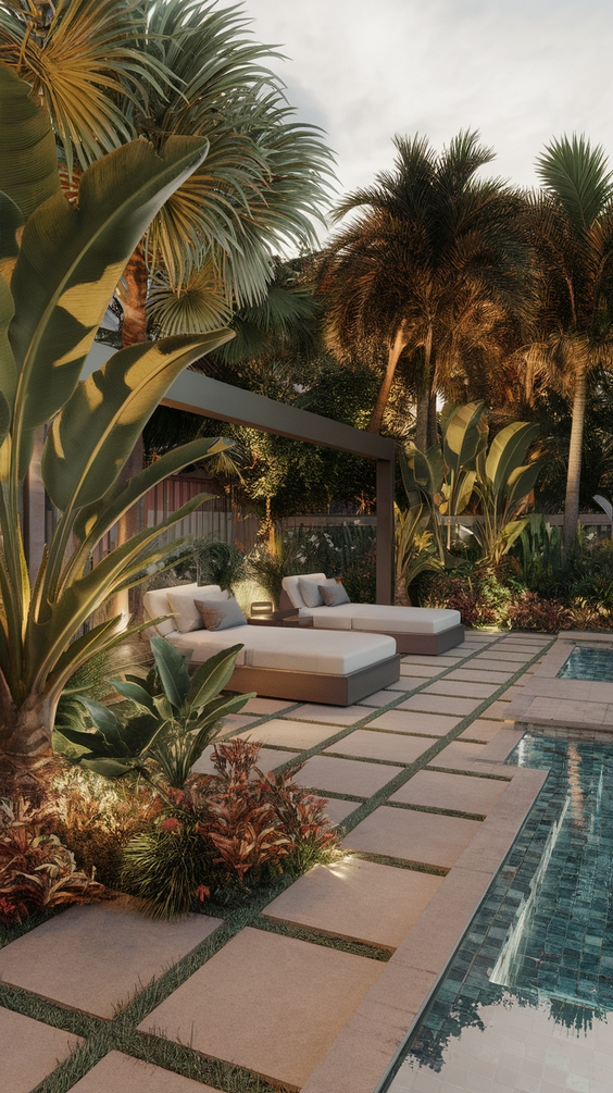 Modern Backyard Landscaping Ideas with Pool, Pavers, and Low Maintenance AZ-Friendly Designs