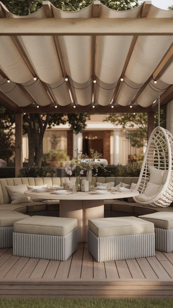 Outdoor Dining Area Ideas for Cozy Family Spaces with Covered Patios and Garden Views