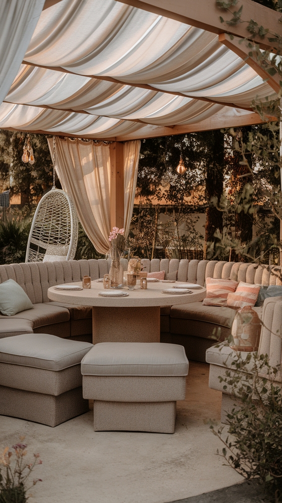 Outdoor Dining Area Ideas for Cozy Family Spaces with Covered Patios and Garden Views