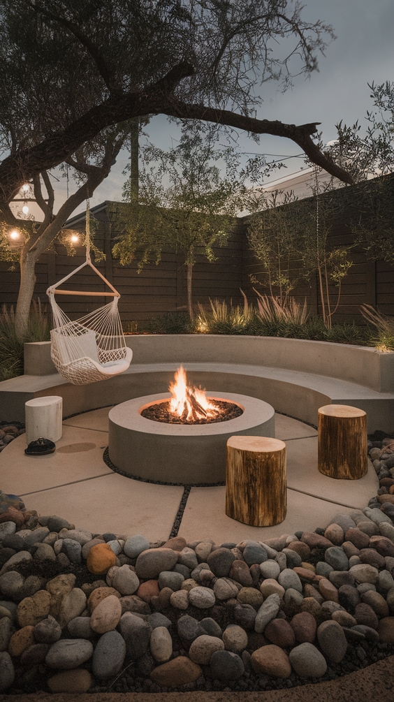 Outdoor Firepits Area Backyard Ideas for Stylish Seating and DIY Backyard Inspiration