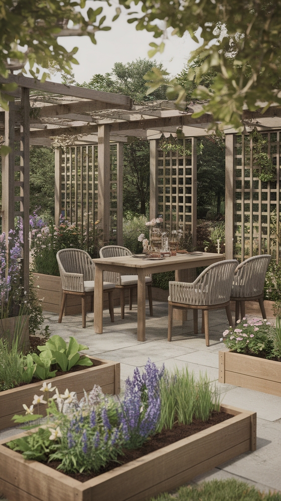 Outdoor Dining Area Ideas for Cozy Family Spaces with Covered Patios and Garden Views