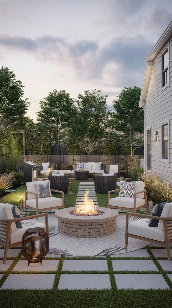 Fire Pit Ideas Backyard: Stunning Outdoor Designs with DIY, Seating & Patio Combos