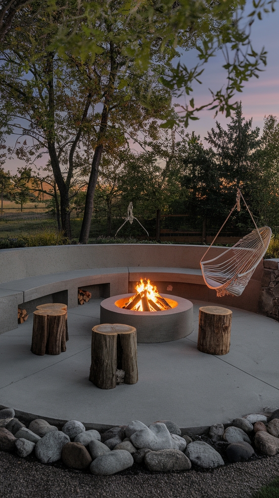 Outdoor Firepits Area Backyard Ideas for Stylish Seating and DIY Backyard Inspiration