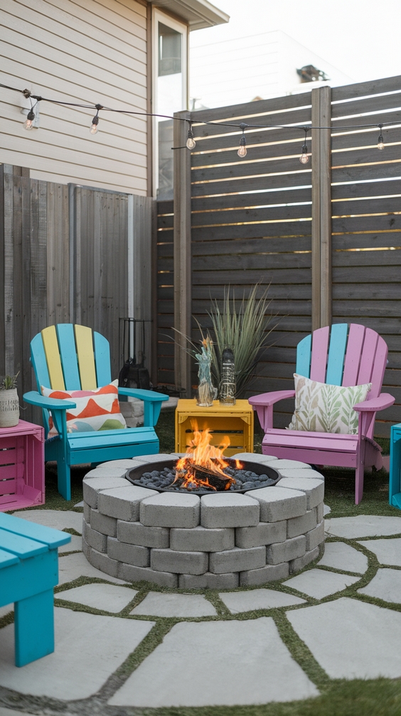 Outdoor Firepits Area Backyard Ideas for Stylish Seating and DIY Backyard Inspiration