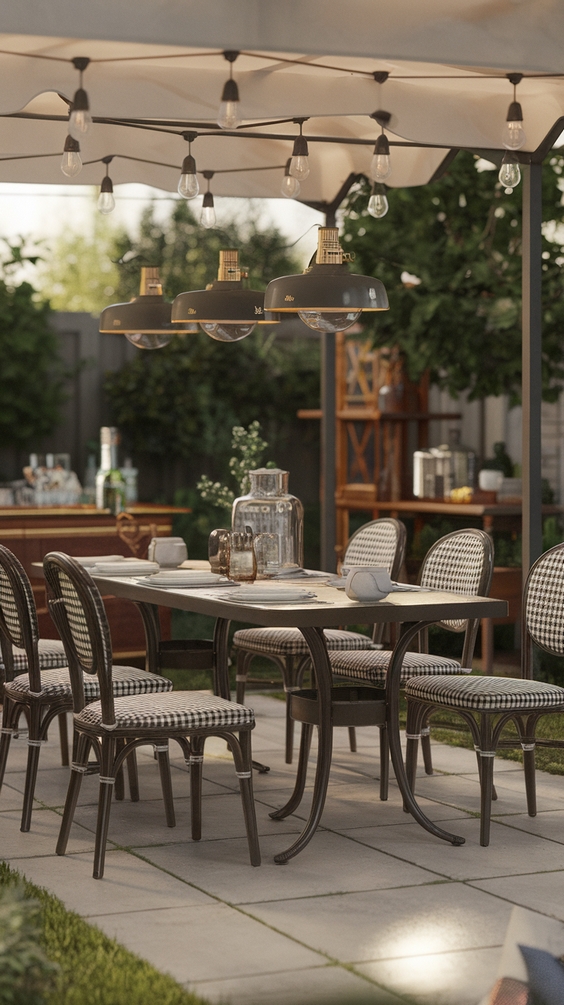 Outdoor Dining Area Ideas for Cozy Family Spaces with Covered Patios and Garden Views