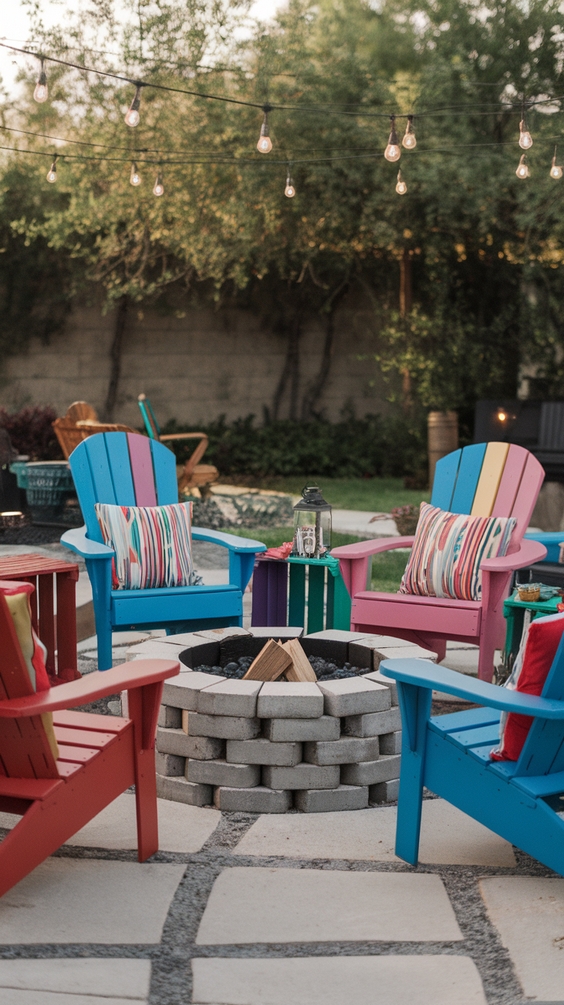 Outdoor Firepits Area Backyard Ideas for Stylish Seating and DIY Backyard Inspiration