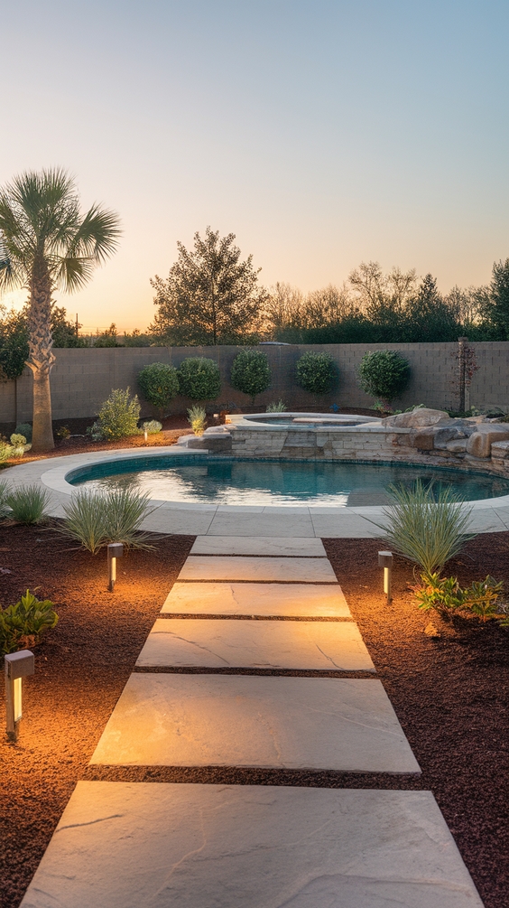 Simple Backyard Ideas with Pool for Relaxed Outdoor Living and Easy Maintenance
