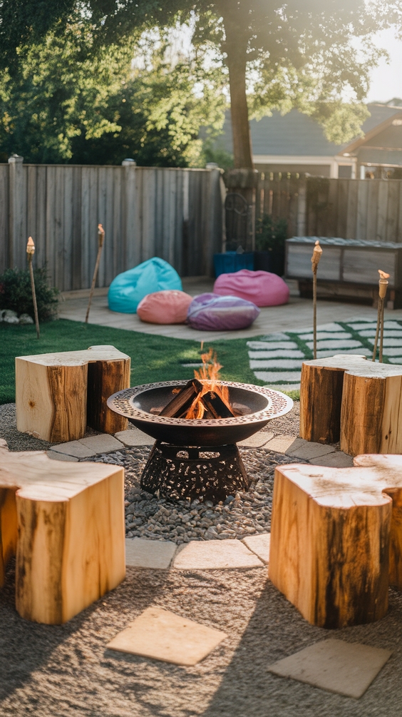 Outdoor Firepits Area Backyard Ideas for Stylish Seating and DIY Backyard Inspiration