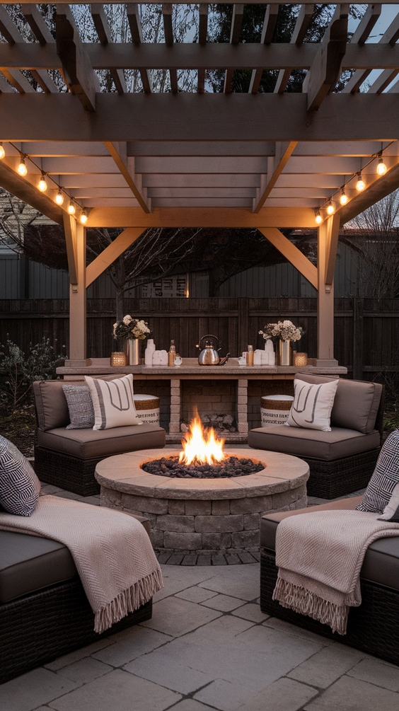 Outdoor Firepits Area Backyard Ideas for Stylish Seating and DIY Backyard Inspiration