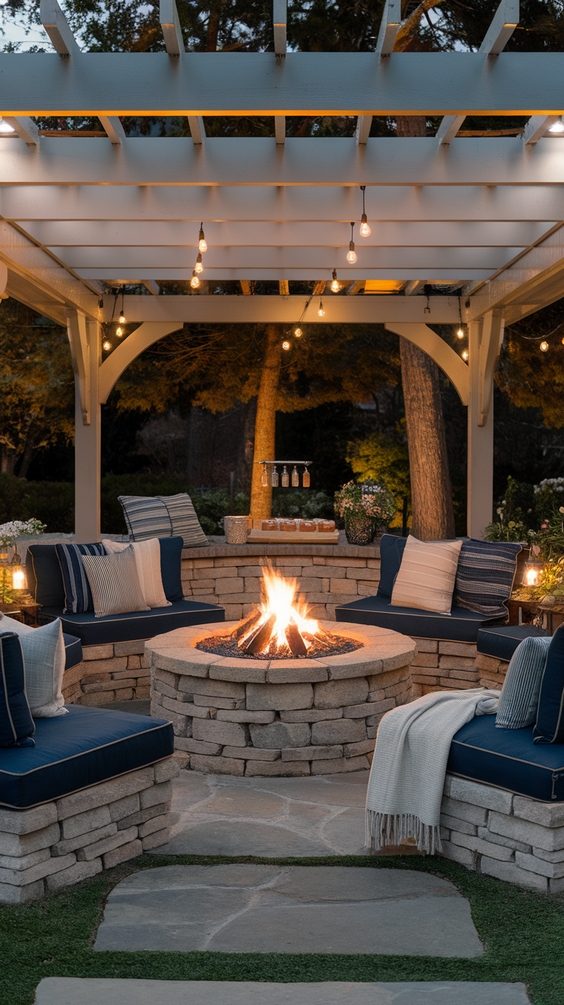 Outdoor Firepits Area Backyard Ideas for Stylish Seating and DIY Backyard Inspiration