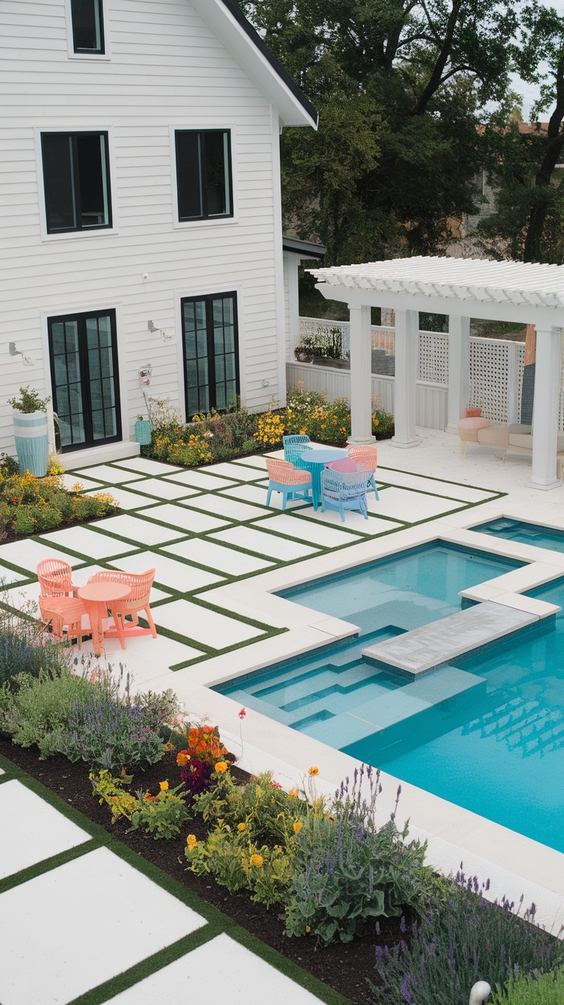 Simple Backyard Ideas with Pool for Relaxed Outdoor Living and Easy Maintenance