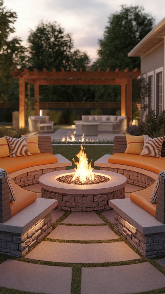 Fire Pit Ideas Backyard: Stunning Outdoor Designs with DIY, Seating & Patio Combos