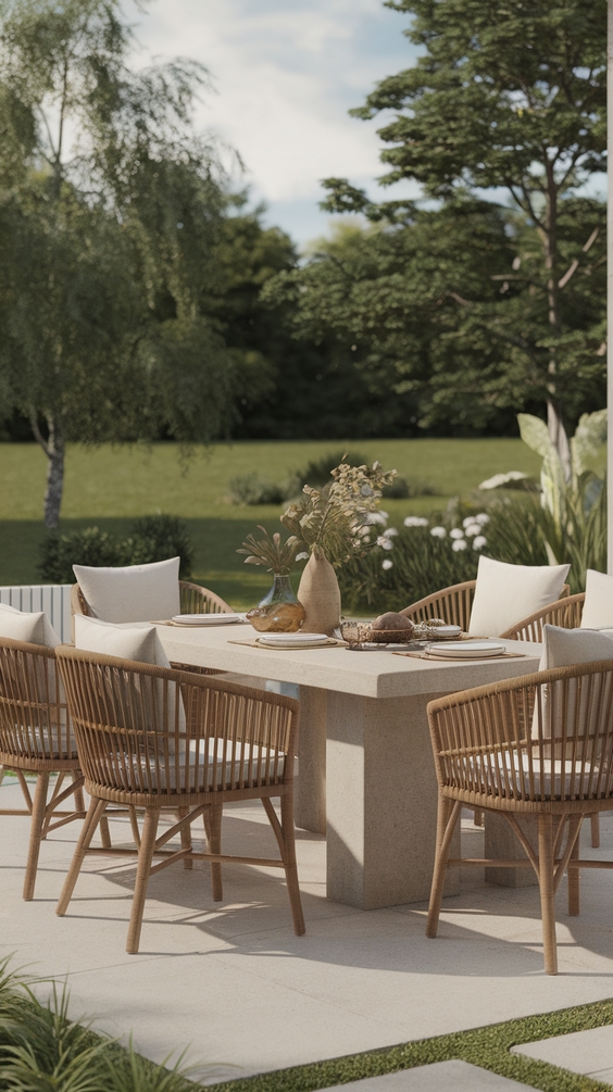 Outdoor Dining Area Ideas for Cozy Family Spaces with Covered Patios and Garden Views