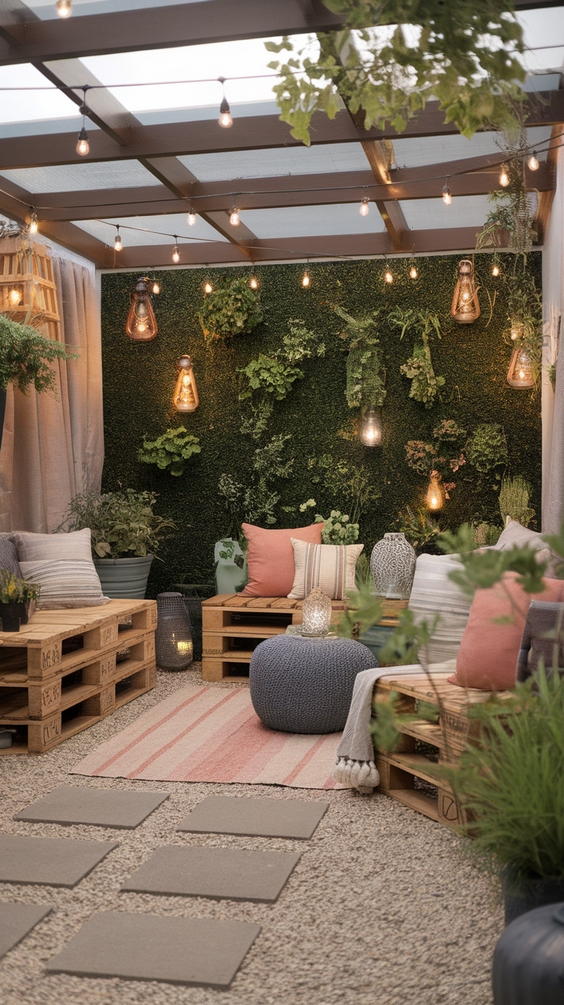 Pretty Backyard Oasis Ideas for a Dreamy Outdoor Escape on a Budget or DIY