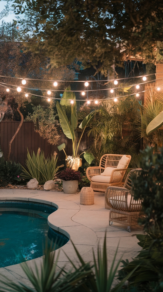 Simple Backyard Ideas with Pool for Relaxed Outdoor Living and Easy Maintenance