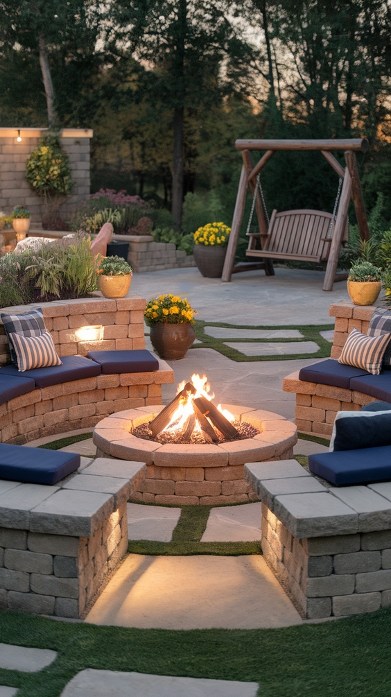 Fire Pit Ideas Backyard: Stunning Outdoor Designs with DIY, Seating & Patio Combos