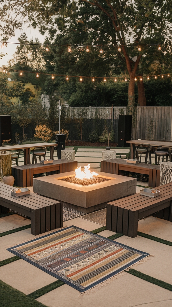 Outdoor Firepits Area Backyard Ideas for Stylish Seating and DIY Backyard Inspiration