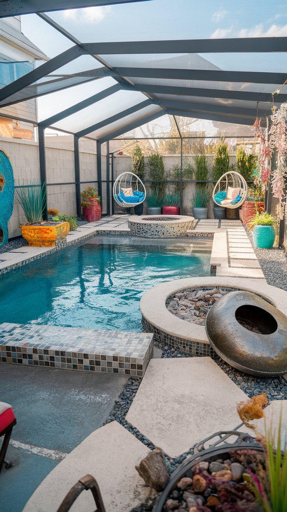 Simple Backyard Ideas with Pool for Relaxed Outdoor Living and Easy Maintenance