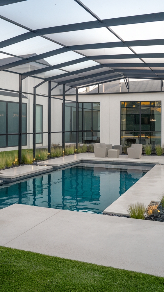 Simple Backyard Ideas with Pool for Relaxed Outdoor Living and Easy Maintenance