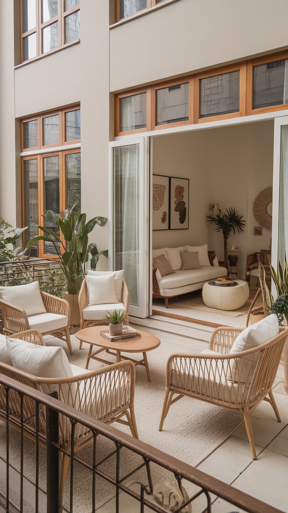 Indoor Outdoor Living Room Ideas with Sliding Doors, Rugs, and Modern Glass Wall Designs