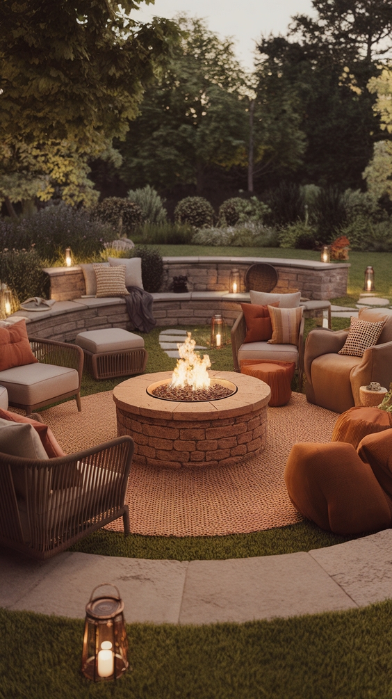 Outdoor Firepits Area Backyard Ideas for Stylish Seating and DIY Backyard Inspiration
