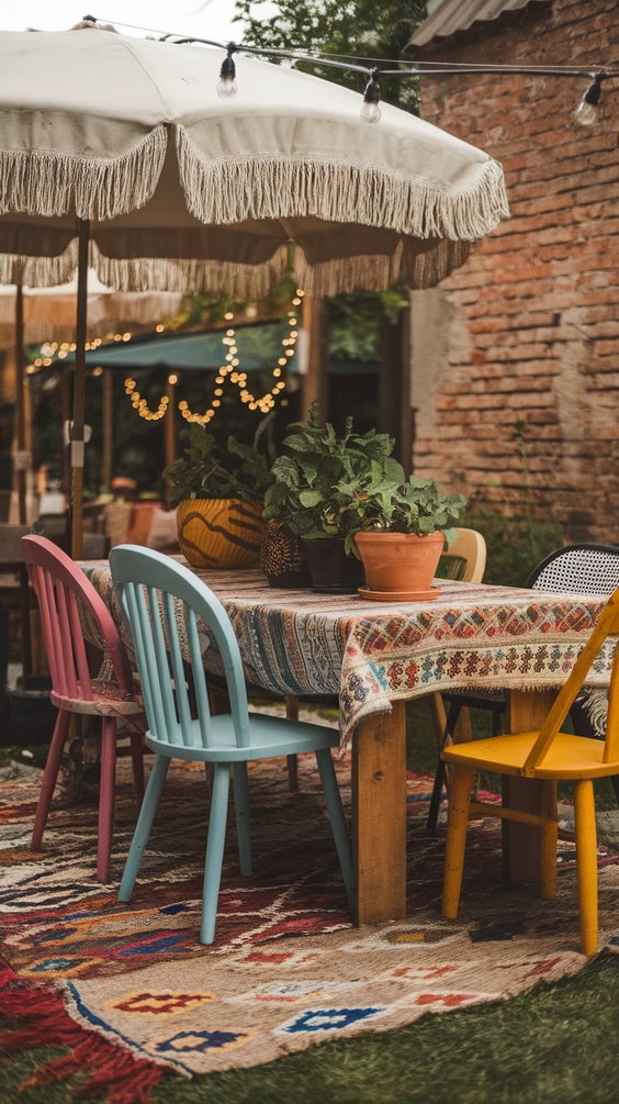 Outdoor Dining Area Ideas for Cozy Family Spaces with Covered Patios and Garden Views