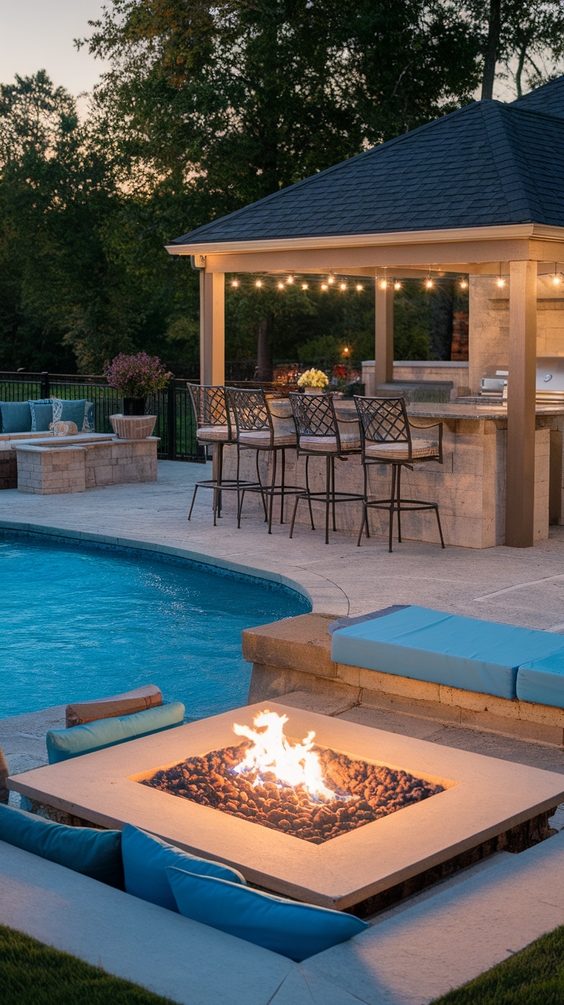 Simple Backyard Ideas with Pool for Relaxed Outdoor Living and Easy Maintenance