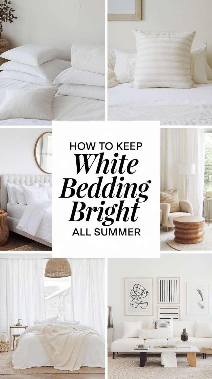How to Keep White Bedding Bright All Summer in 2025