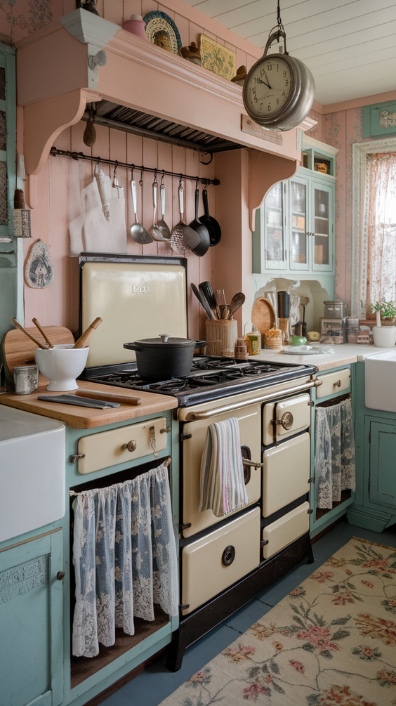 Cottage Core Kitchen Ideas for a Whimsical, Cozy, and Vintage-Inspired Cooking and Dining Space