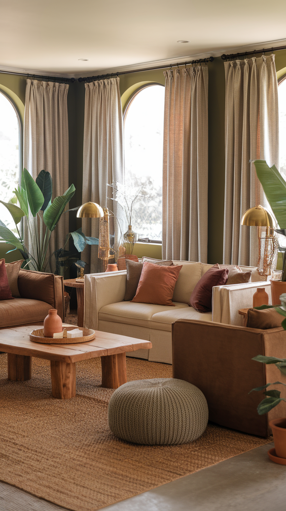 Living Room Color Schemes for Modern Homes: Grey, Blue, Sage Green, Beige, and Olive Green